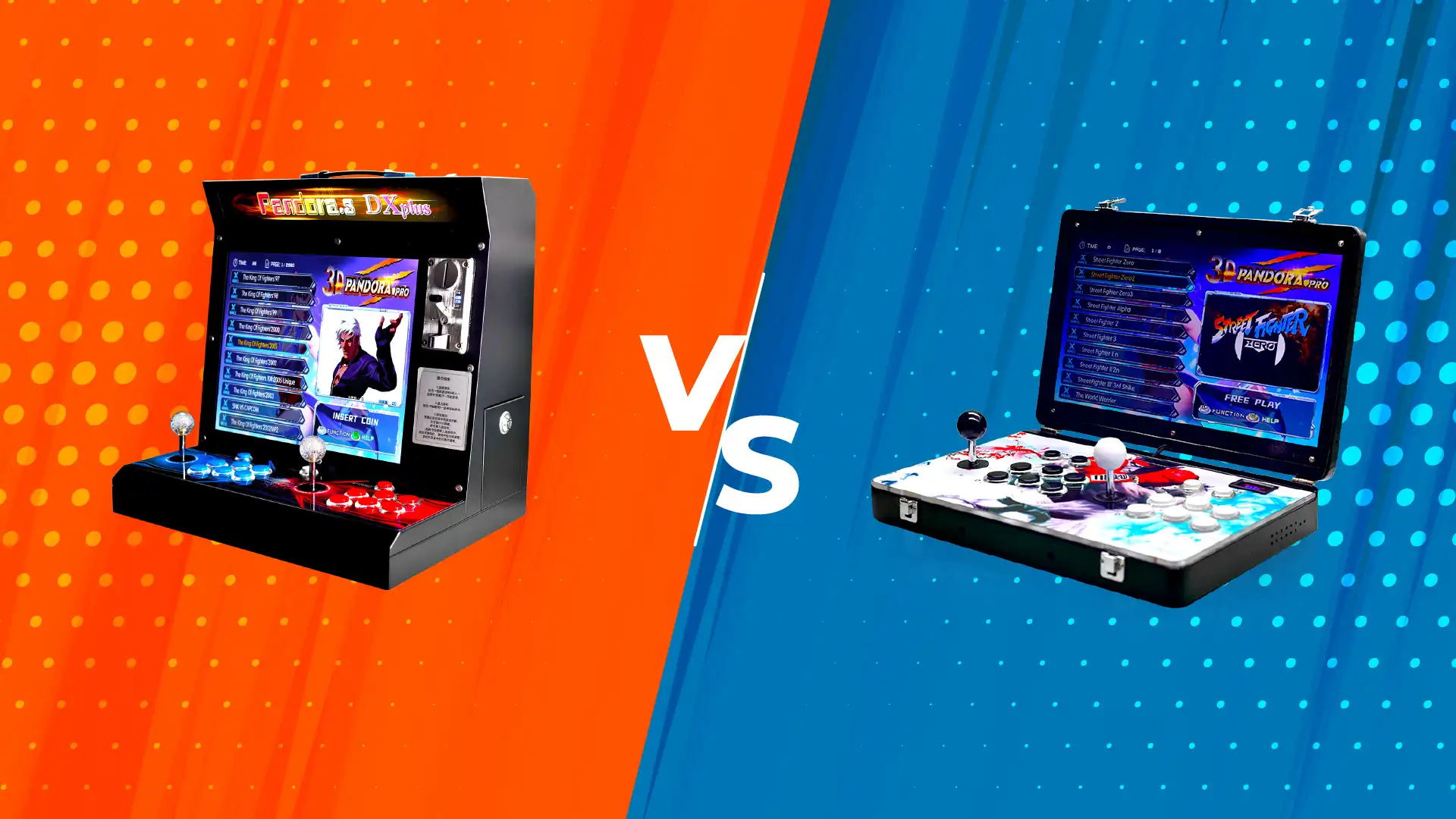 DX Plus vs Pandora Which Retro Arcade Games Console Is Right for You